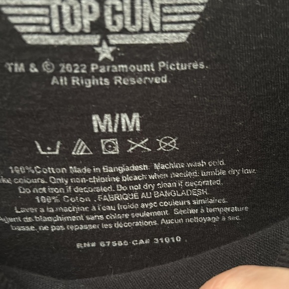 Top Gun Mens Medium T Shirt T-shirt - Picture 4 of 4